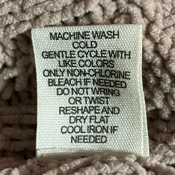 Moon & Madison Ivory White/Taupe Cropped Cable Knit‎ Sweater Size Medium Women's - Picture 9 of 9